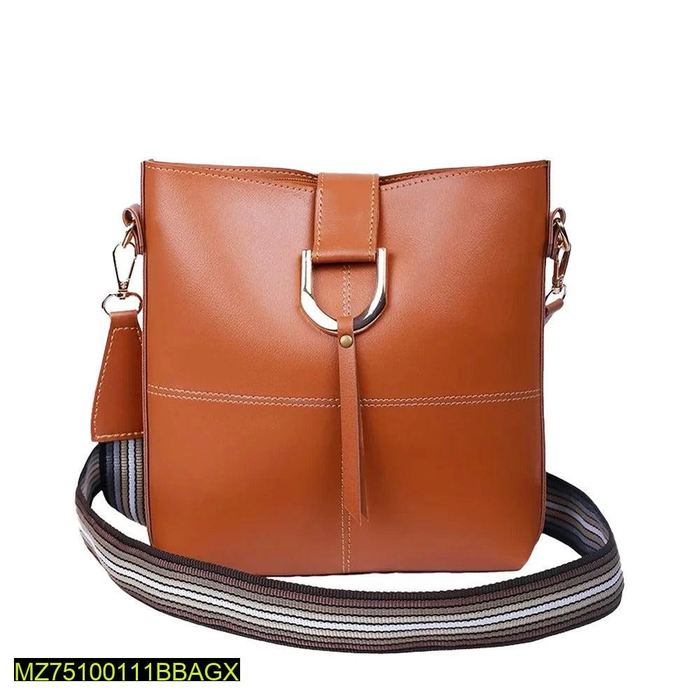 Women's Pu Leather Bob Brown Crossbody Bag