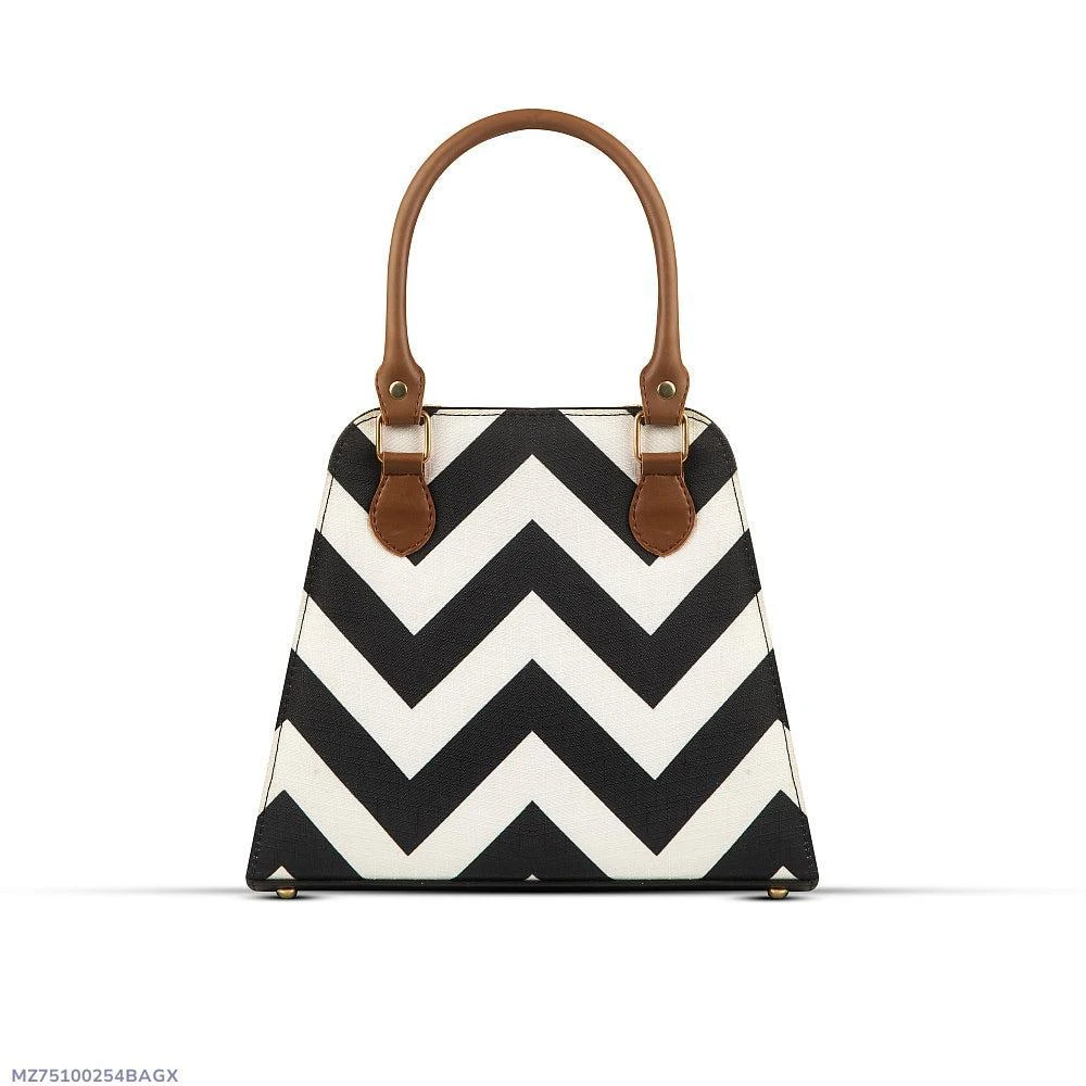 BagX- Swift PU Leather Handbag, Black and White