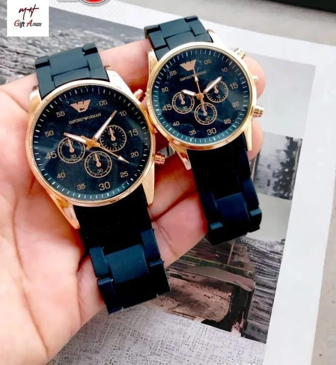 Unisex couple watch pack of 2