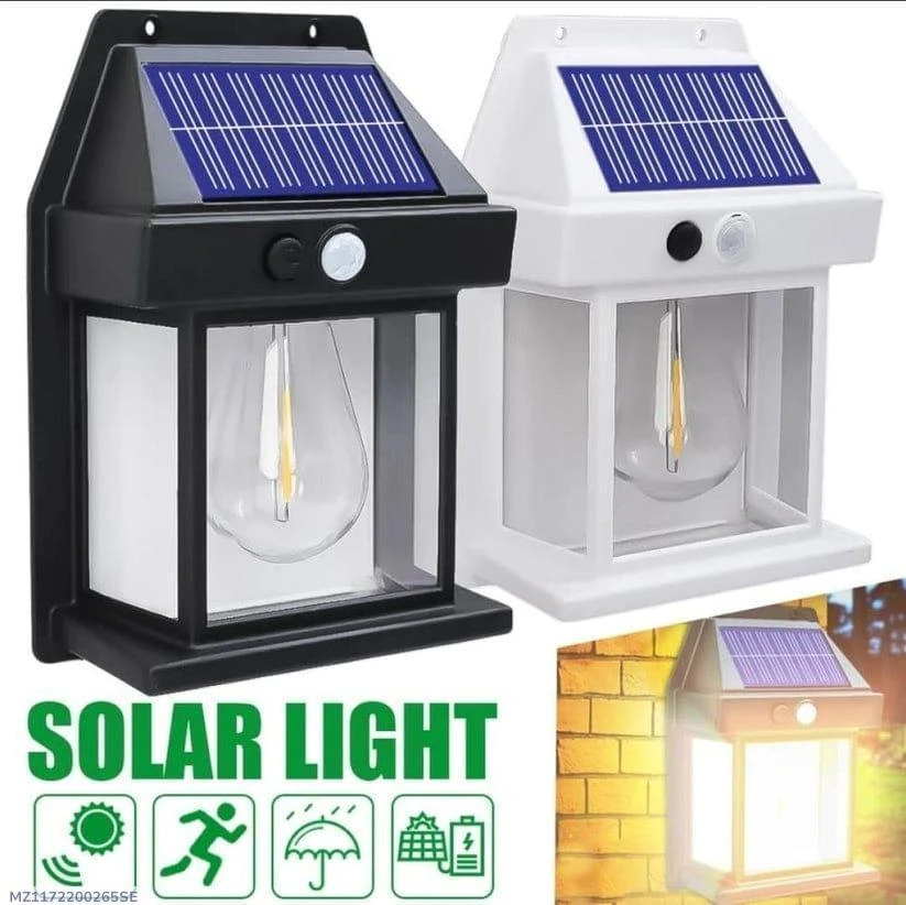 Solar Sensor Lamp Motion Activated Rechargeable ABS