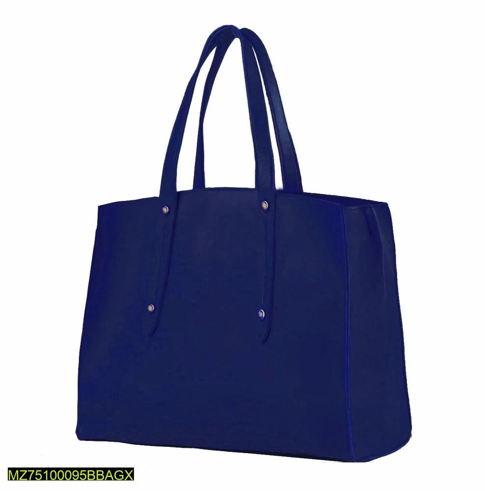 Women's Faux Leather Crew Tote Bag