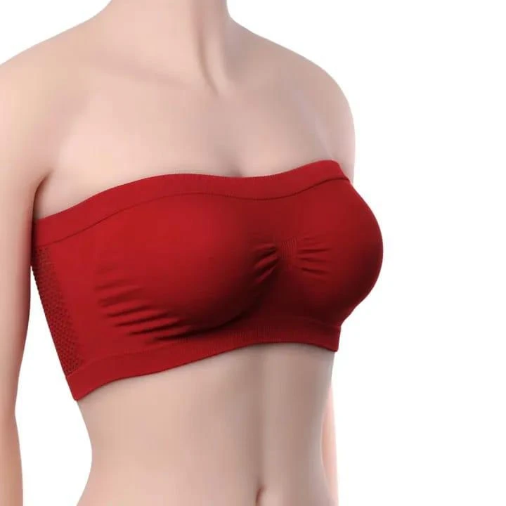 Lycra non padded strapless tube bra