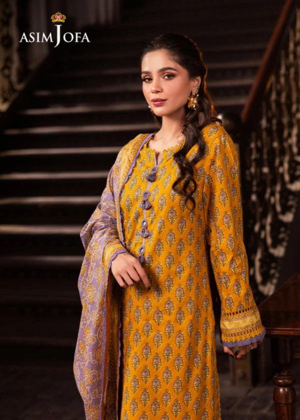 Asim Jofa Printed Lawn 3 PC
