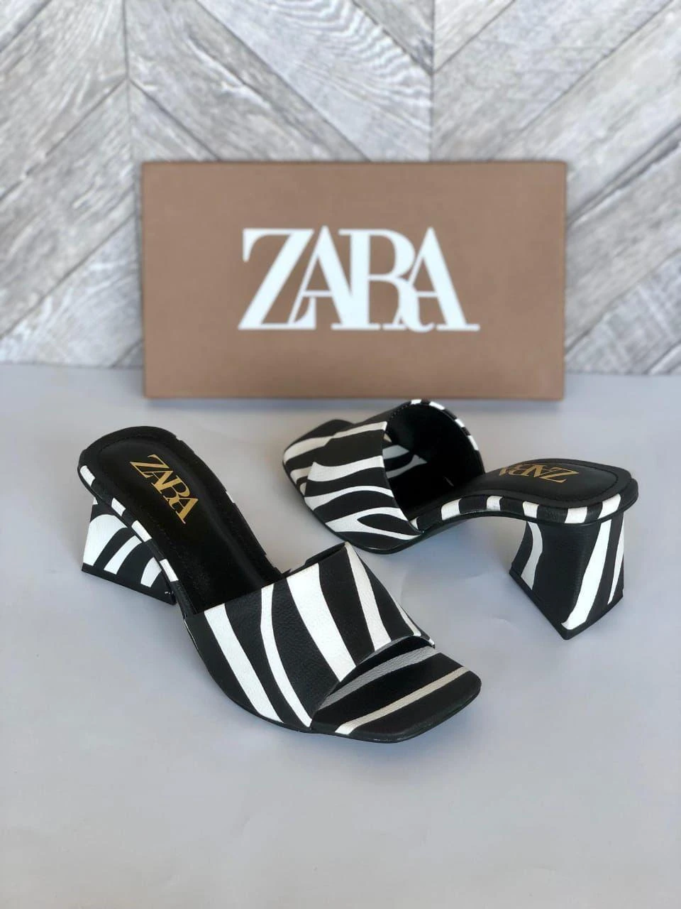 Zara Fancy leather Heels for women - Multi color delight