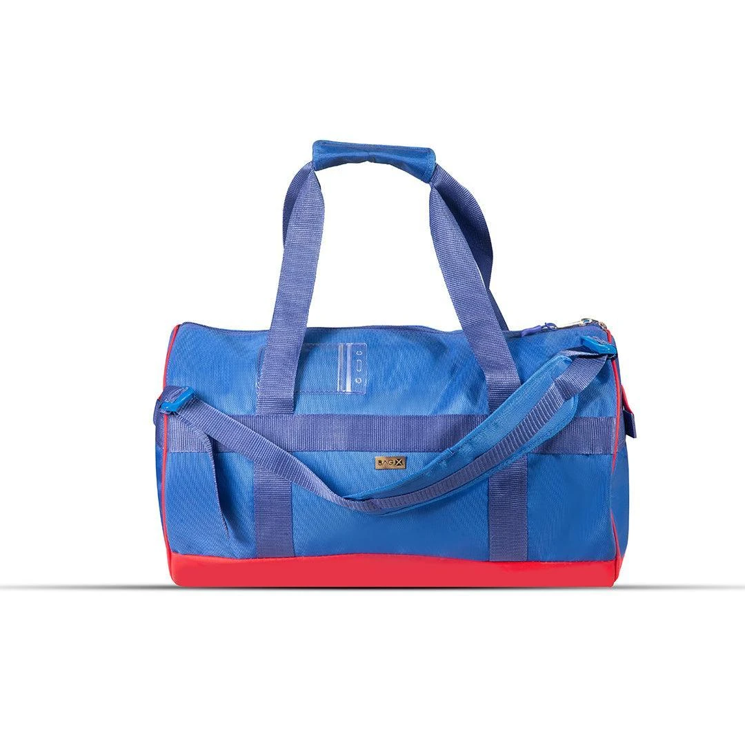 BagX- journey duffel Blue/Red parachute Dufflebag