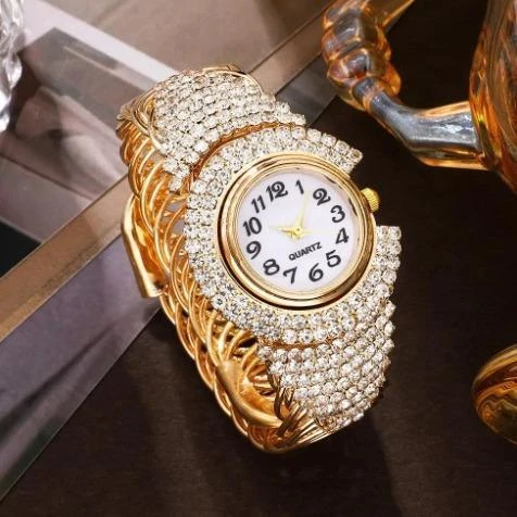 High End Diamond Studded Exquisite Women Watch