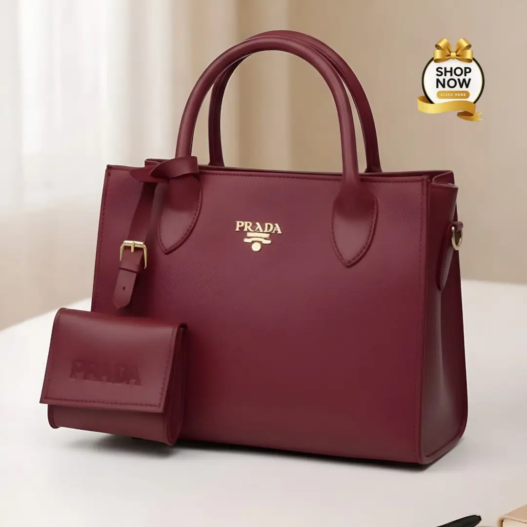 Girl's Rexine Textured Hand Bag – Stylish Top-Handle Shoulder Bag for Daily Use
