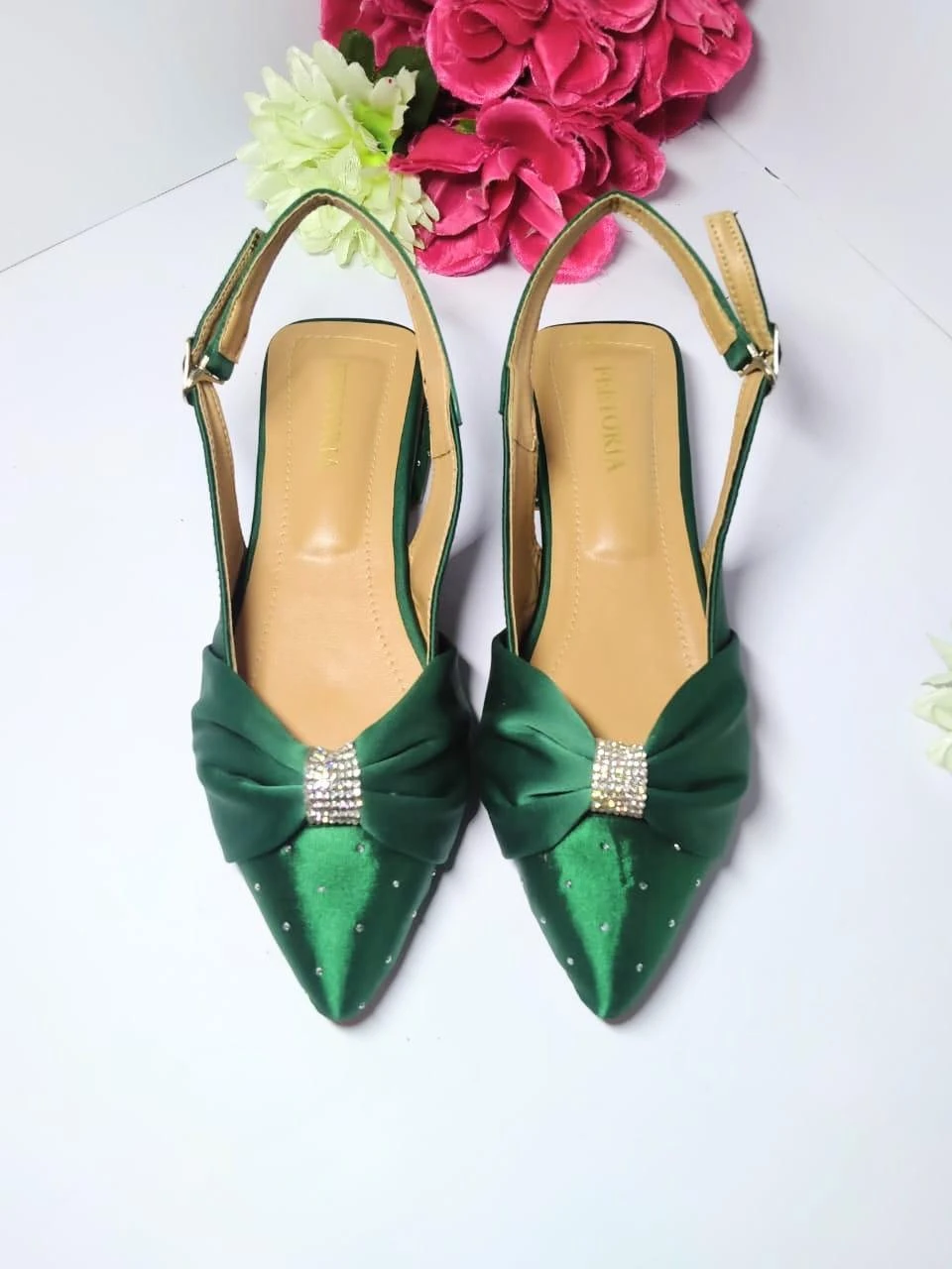 Chic Women's Green Mesh Pumps - Fancy & Formal Footwear
