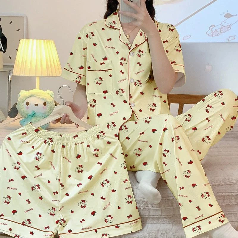 3 Pc Hello Kitty Winter Night Suit for women